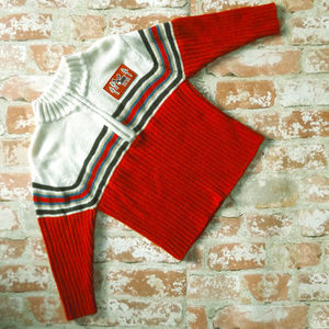 Burnt Orange Zippered Sweater